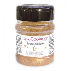 Sucre Pailleté Or 160 g - Scrapcooking