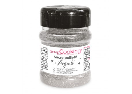 Zilver Iriserende Suiker 160 g - Scrapcooking