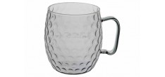 Moskow Mug Zwart Gehamerd Glas 50 cl