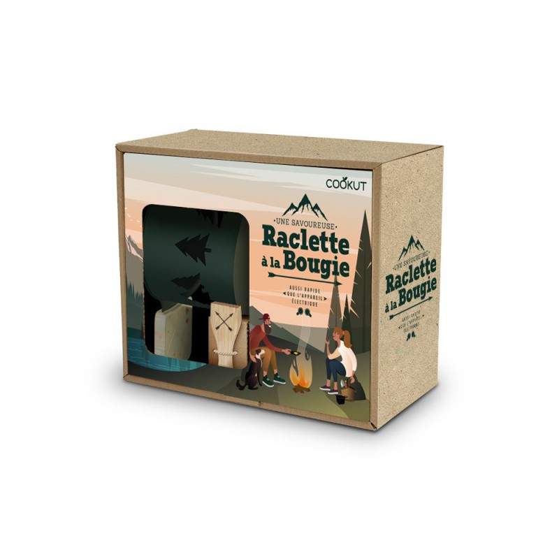 Coffret raclette et fondue à la bougie