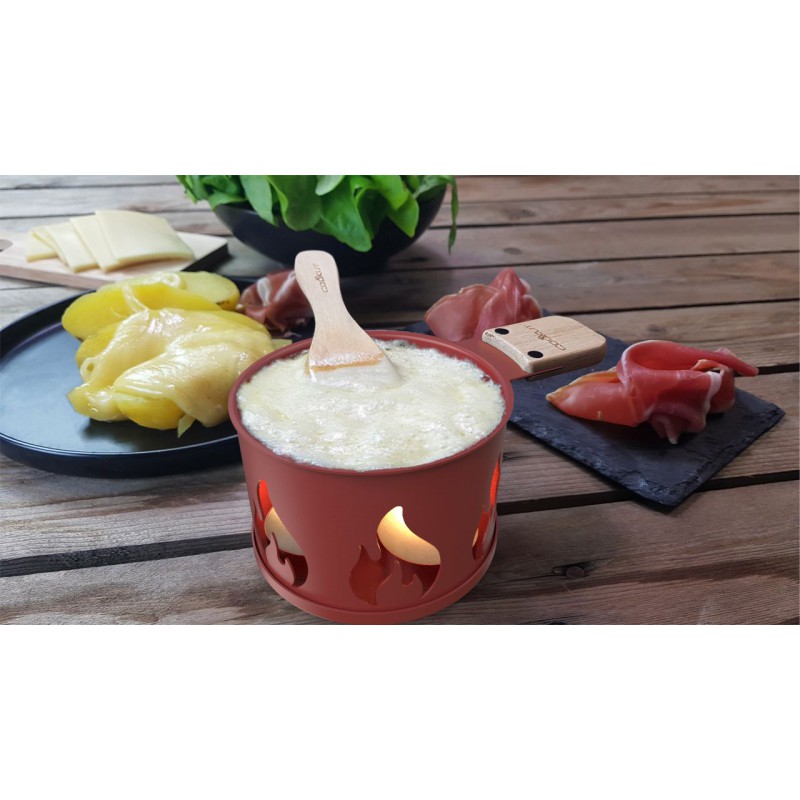 COFFRET DE 4 SPATULES A RACLETTE EN BOIS