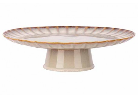 Astera Pearl Plat à Gateau sur Pied Nacre 32 cm - Cosy Trendy