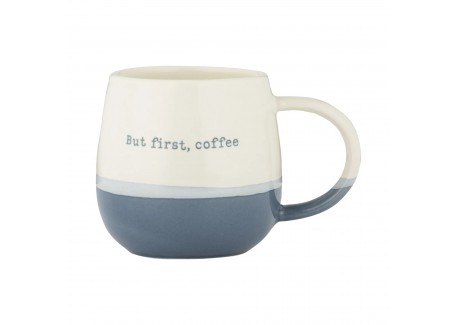 Mug Message But First, Coffee Bleu 340 ml - Price - Kensington