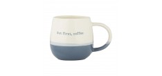 Mug Message But First, Coffee Bleu 340 ml