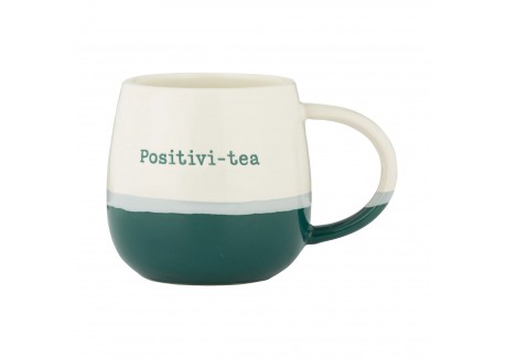 Mug Message Positivi-Tea Vert 340 ml - Price - Kensington