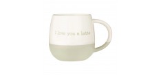 Mug Message I Love You a Latte Gris Beige 340 ml