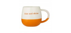 Mug Message Rise and Shine Orange 340 ml