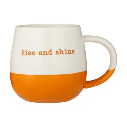 Mug Message Rise and Shine Orange 340 ml - Price - Kensington Mug Message Rise and Shine Orange 340 ml - Price - Kensington