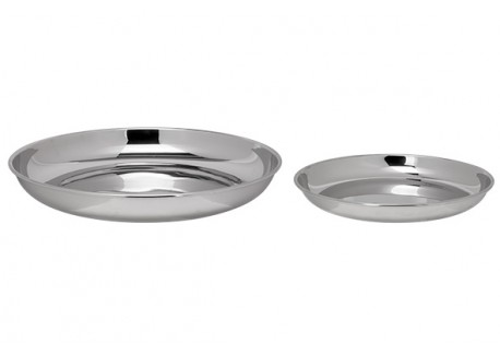 Plateaux pour Fruits de Mer Inox 2 pcs ø26cm & ø35cm - Cosy Trendy