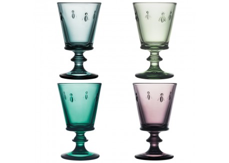 Abeille Set Verres à Vin Colorés 0,24cl 4 pcs  - La Rochère