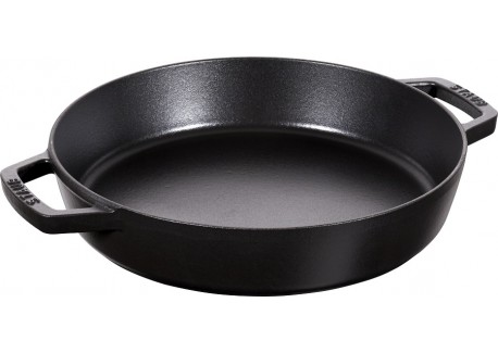 Gietijzeren Paellapan 26 cm Zwart Mat 2,3 l - Staub