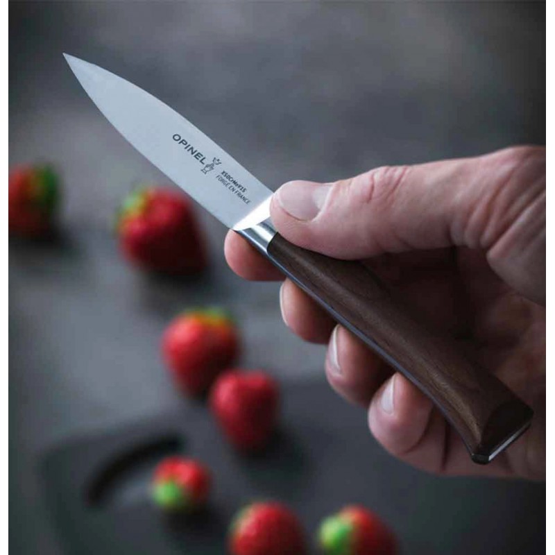 Couteau de cuisine lame 13 cm céramique manche carbone de qualité