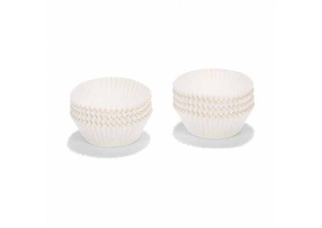 Papieren Cupcake Vormpjes Wit 200 dlg 5 cm - Patisse