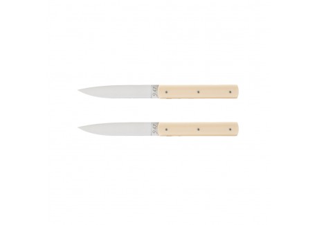 9.47 Coffret Couteaux de Table Ivoire 2 pcs - Perceval