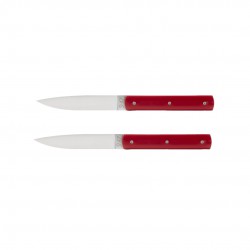 9.47 Coffret Couteaux de Table Rouge 2 pcs - Perceval 9.47 Coffret Couteaux de Table Rouge 2 pcs - Perceval