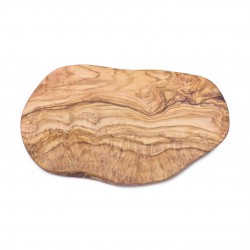 Planche à Servir et Découper en Bois d'Olivier Organique 29X14 cm 