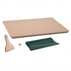 Houten kneedplank met schraper en Hoes 75x50 cm - Eppicotispai Houten kneedplank met schraper en Hoes 75x50 cm - Eppicotispai