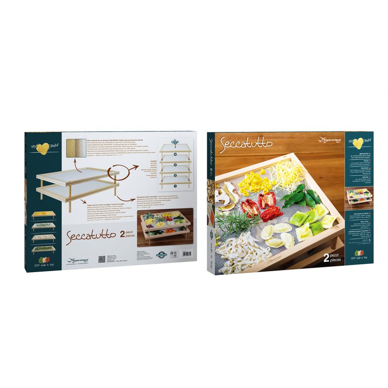 Stapelbare Pastadroger 2 Lagen 50x40 cm - Eppicotispai