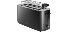 Enfinigy Black Toaster Grille-Pain Noir avec Chauffe-Viennoiseries