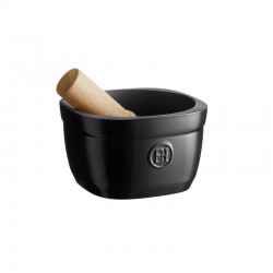 Mortier et Pilon Céramique XL Noir Mat Truffe - Emile Henry Mortier et Pilon Céramique XL Noir Mat Truffe - Emile Henry