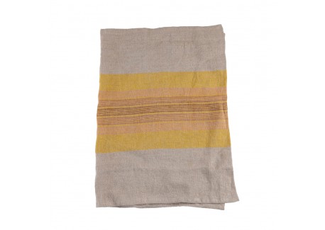 Torchon Lin Avigne Warm Sun 70 x 50 cm  - Be Home