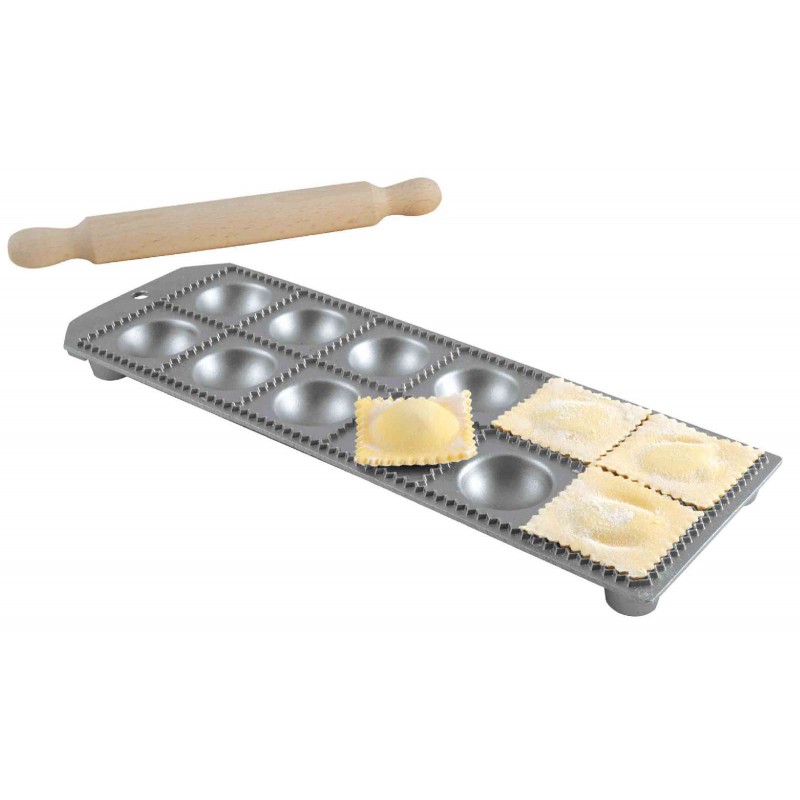 Moule Ravioli 12 pcs avec Rouleau 5,2x5,2 cm - Eppicotispai