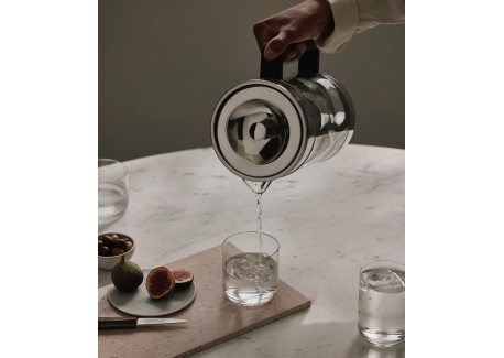AQUAPHOR Waterfilterkan Provence Wit incl 1 A5 filter I Karaf voor 4,2 liter I Grote waterfilter in glasachtige stijl I Vermindert kalk en chloor I Tafelwaterfilter I Perfect voor het gezin