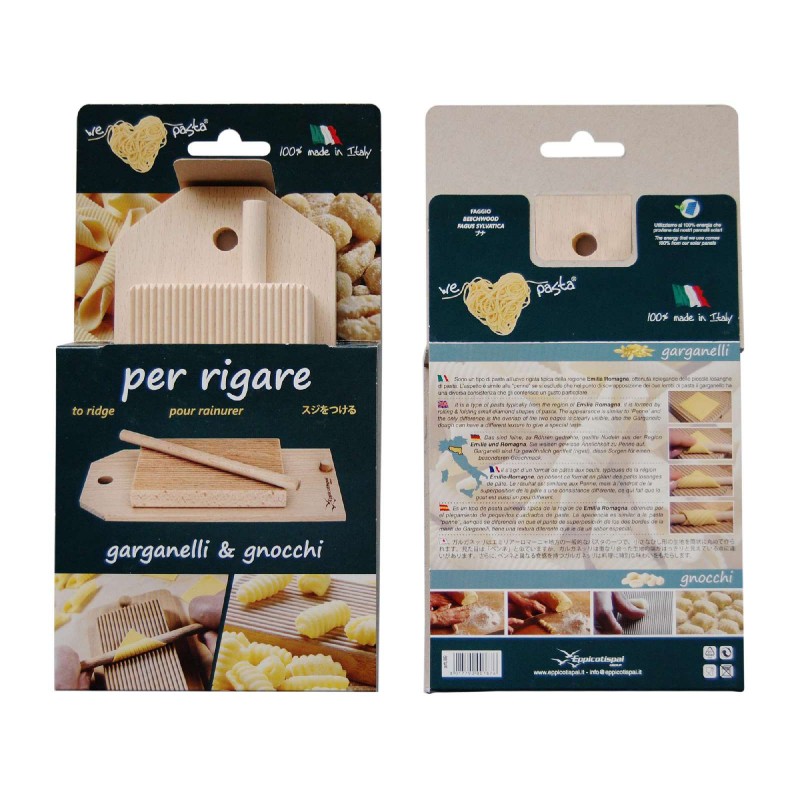 Kit Planche à Pâtes en Bois Gnocchi /Garganelli - Eppicotispai