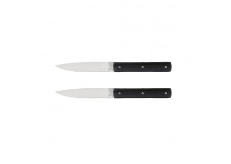 9.47 Coffret Couteaux de Table Gris Anthracite 2 pcs - Perceval