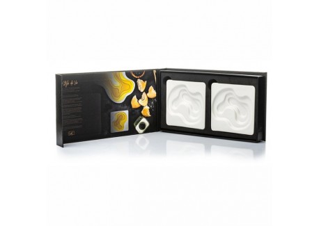 Keramische olijfoliebekers 9 x 9 cm 20 ml 2 st - Style de Vie