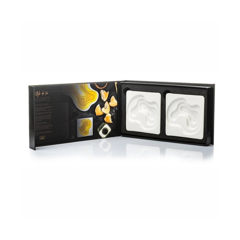 Coupelles à Huile d'Olive en Céramique 9 X 9 cm 20 ml 2 Pcs - Style de Vie