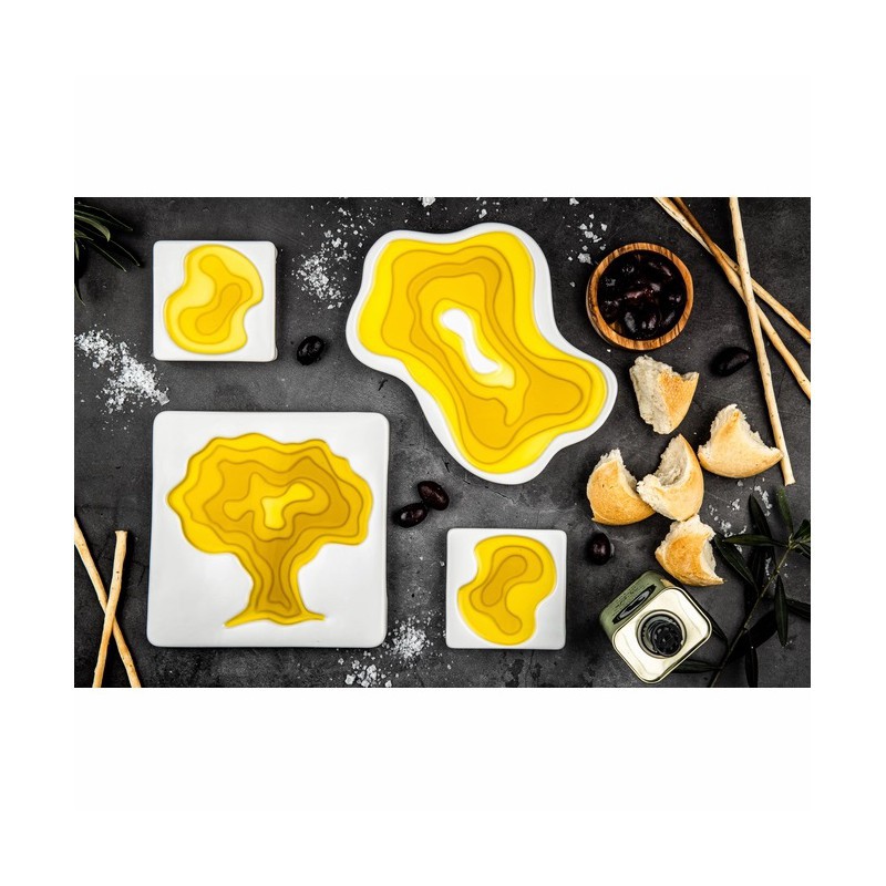 Coupelles à Huile d'Olive en Céramique 9 X 9 cm 20 ml 2 Pcs - Style de Vie