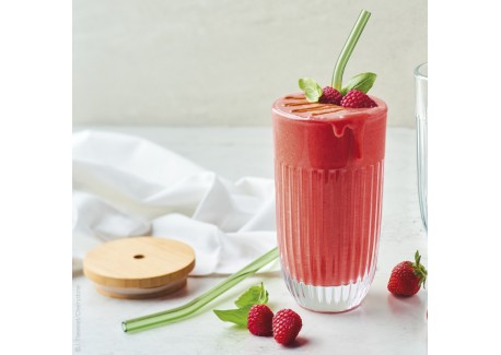 Verre Avec Couvercle Et Paille Reutilisable Gobelet Bubble Tea 450 Ml