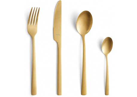 Manille Vintage Bestekser 16 dlg Mat Goud