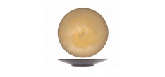 Divine Moon Assiette Plate Gris Anthracite/Ocre 28 cm