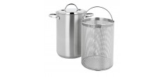 Specialties 3 Cocotte à Asperges en Inox Mat avec Panier 4,5 L