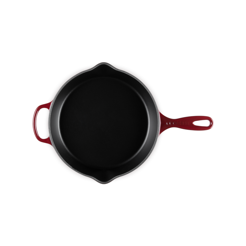 Poêle en Fonte Skillet Rond 26 cm Rouge Rhône - Le Creuset