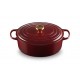 Cocotte Fonte Signature Ovale 6,3 L Rouge Rhône (31 cm)  - Le Creuset