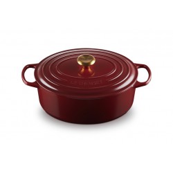 Cocotte Fonte Signature Ovale 6,3 L Rouge Rhône (31 cm) 