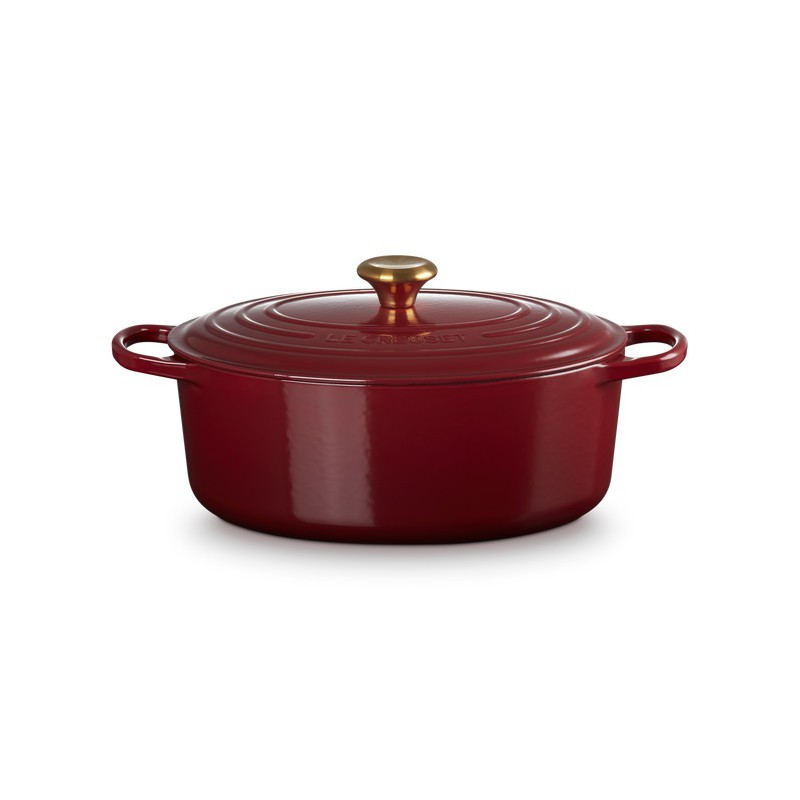 Cocotte Fonte Signature Ovale 6,3 L Rouge Rhône (31 cm) - Le Creuset