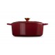 Cocotte Fonte Signature Ovale 6,3 L Rouge Rhône (31 cm)  - Le Creuset