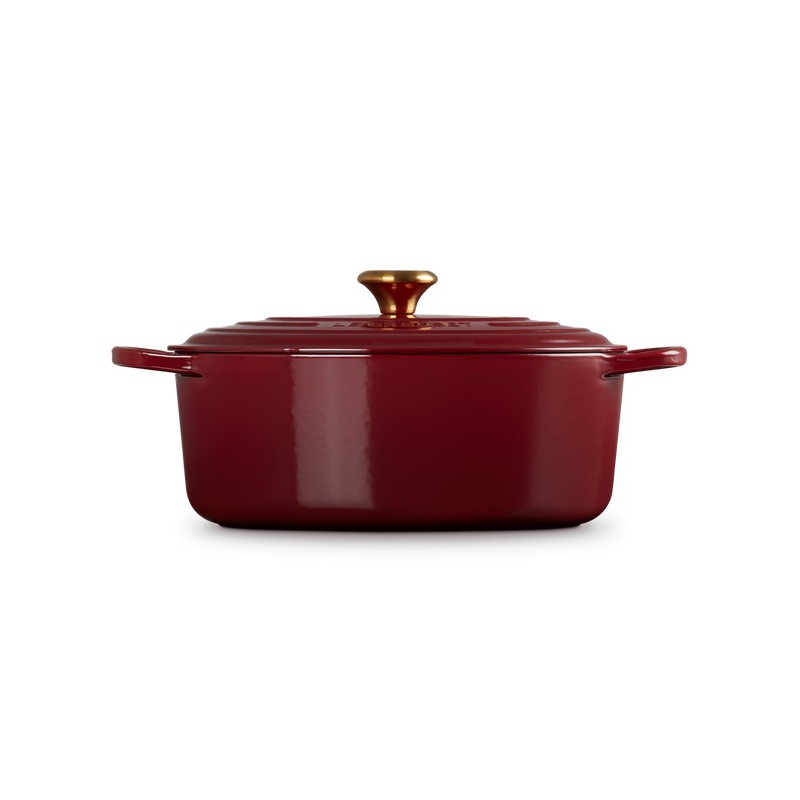 Cocotte Fonte Signature Ovale 6,3 L Rouge Rhône (31 cm) - Le Creuset