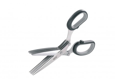 Ciseaux à Herbes 5 Lames avec Peigne de Nettoyage  - Gefu