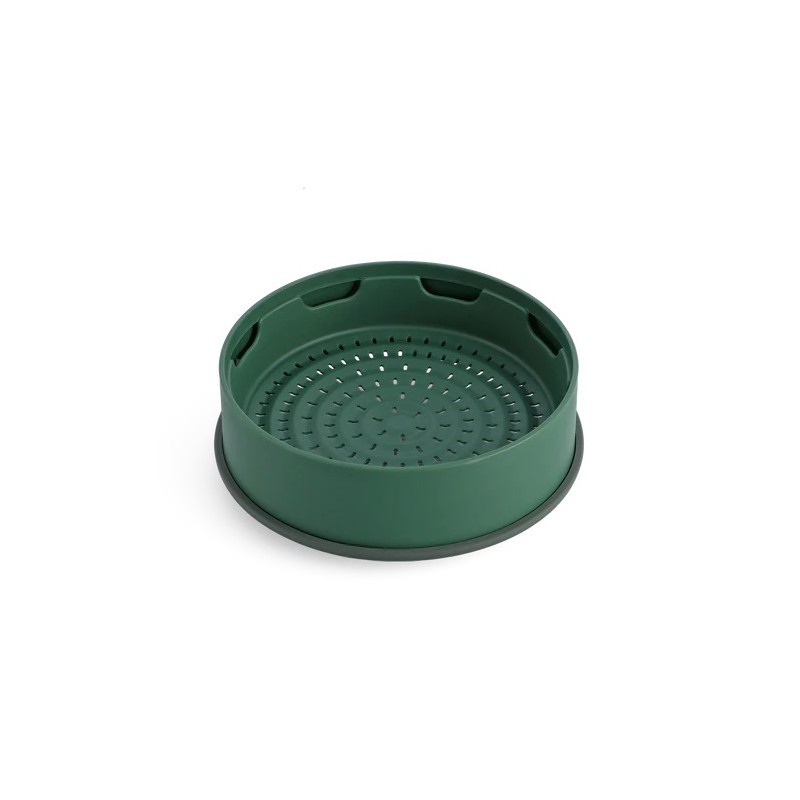 Steamy Panier Vapeur Empilable en Silicone 24 cm Vert - Greenpan