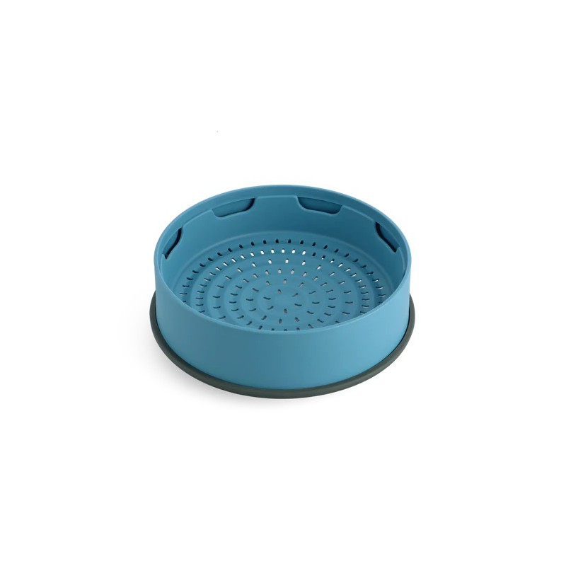 Steamy Panier Vapeur Empilable en Silicone 24 cm Bleu - Greenpan