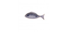 Plat de Service Poisson Bleu S 18x7 cm 