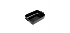 Plat à Four Rectangulaire 25x17 cm Noir Mat Truffe
