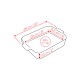 Plat à Four Rectangulaire 25x17 cm Noir Mat Truffe - Peugeot