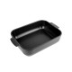 Plat à Four Rectangulaire 32x22 cm Noir Mat Truffe - Peugeot