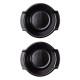 Set Ramequins 11 cm Noir Mat Truffe 2 pcs  - Peugeot